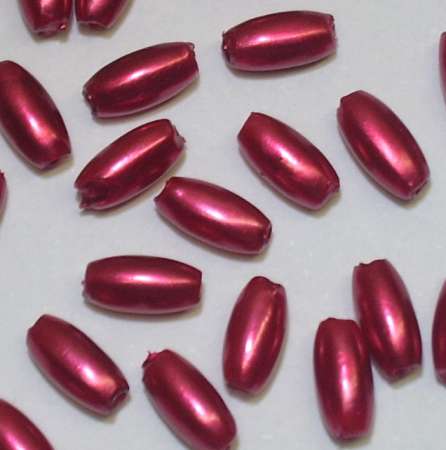 Wachsoliven 6x3mm weinrot