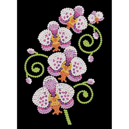 Sequin-Art Junior Paillettenbild Orchideen 1939