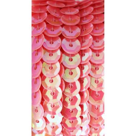 Paillettenband gewölbt 6mm pink irisierend 207-47