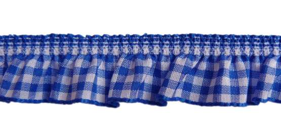 Karo "Vichy" Rüsche - royalblau