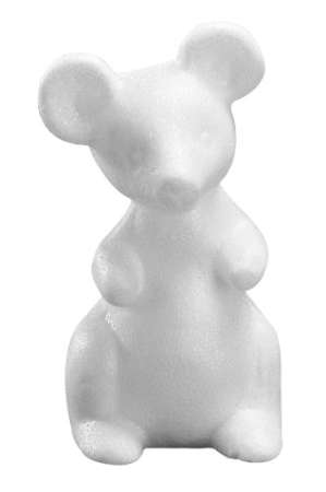 Styropor Figur Maus 13cm