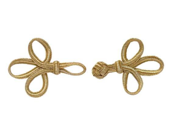 Lurex-Verschluss - gold
