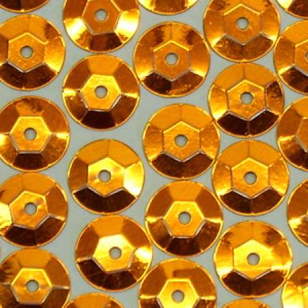 Pailletten gewölbt 6mm kupfer 4000 Stück in SB-Box