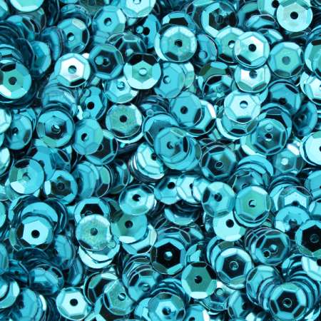 Pailletten gewölbt 5mm türkis 40g im SB-Beutel 540007