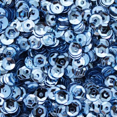 Pailletten gewölbt 5mm hellblau 40g im SB-Beutel 540008