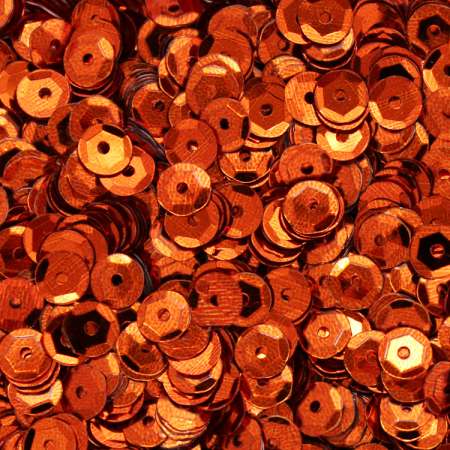 Pailletten gewölbt 5mm kupfer 40g im SB-Beutel 540024