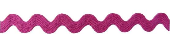 Zackenlitze 10mm Baumwolle in pink 08