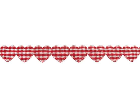 Herzborte "Vichy rot