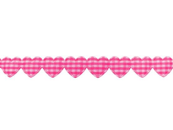 Herzborte "Vichy pink