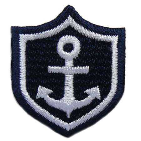 Stickmotiv "Wappen-Anker" - paillettenshop.de
