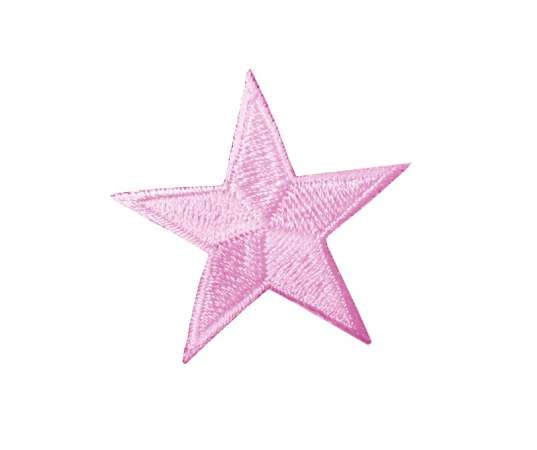Stickmotiv Stern 4,5cm in rose