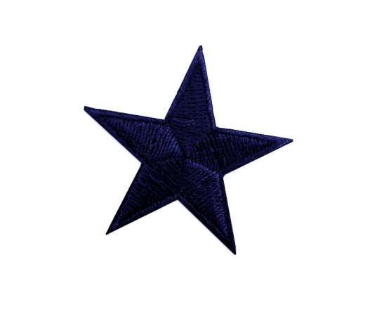 Stickmotiv Stern 4,5cm in marineblau
