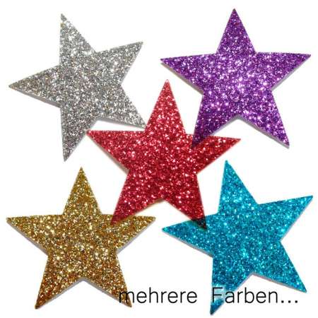 Glitter-Stern ca. 4cm