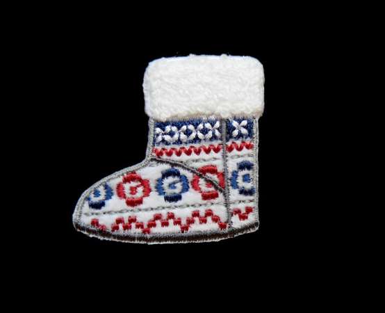 Stickmotiv "snowboots" ca. 4,5cm