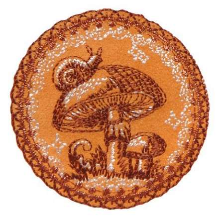 Stickmotiv "Waldpilz"  paillettenshop