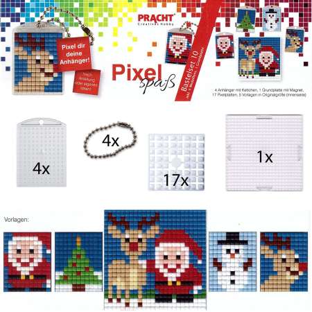 Pixel Spaß Bastel Set 10 Weihnachten 90018-63501