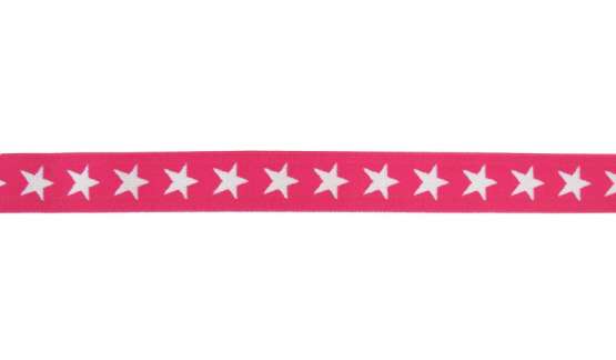 Gummiband "Sterne" - pink