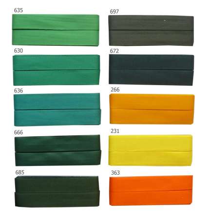 verschiedene Farben 4m Nahtband Baumwolle Köperband 20mm