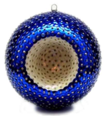 Beispieldeko für die WEihnachtskugel