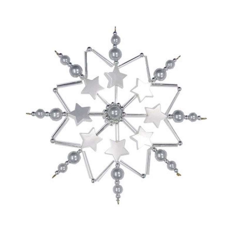 Bastelset Sternenzauber 12cm grau-silber 0142-12465