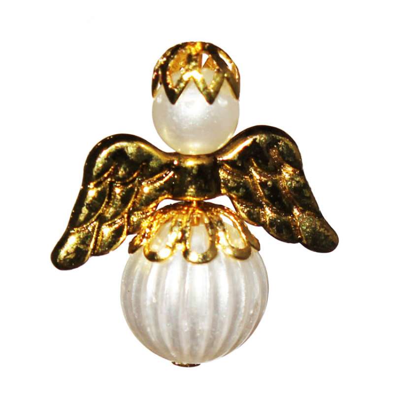 Bastelset Schutzengel Christa weiß gold 0179-01937