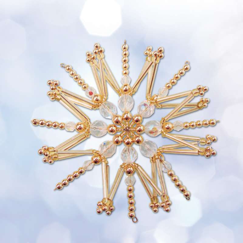 Bastelset Perlenstern Electra gold-kristall