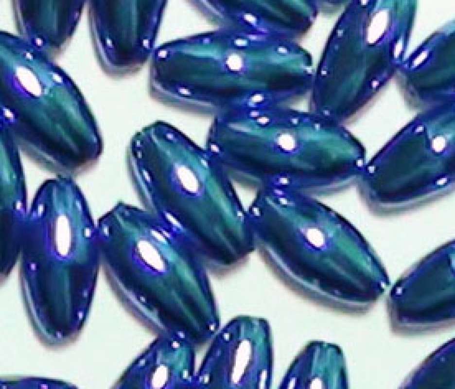 Metallic-Olive 8x4mm blau