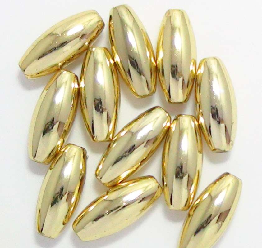 Metallic-Olive 6x14mm gelbgold