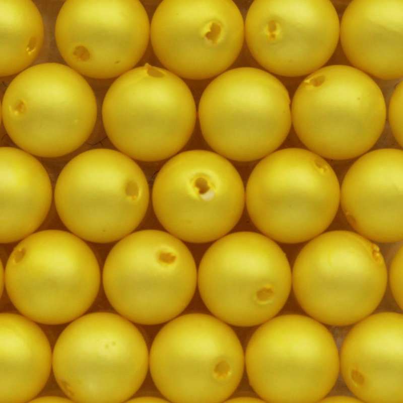 Wachsperlen 4mm gelb matt 0820-04004