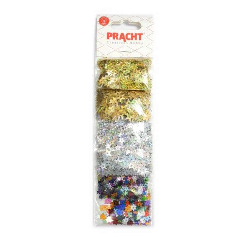 Pailletten Sterne Mix farblich sortiert 0883-00505
