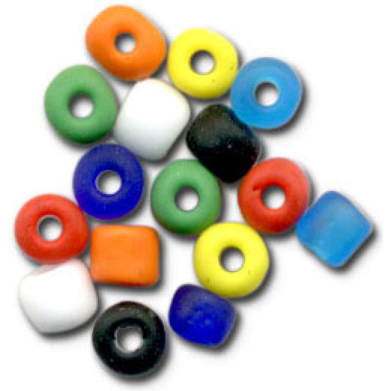 Rocailles Sortiment 4mm opak-frosted 132-20