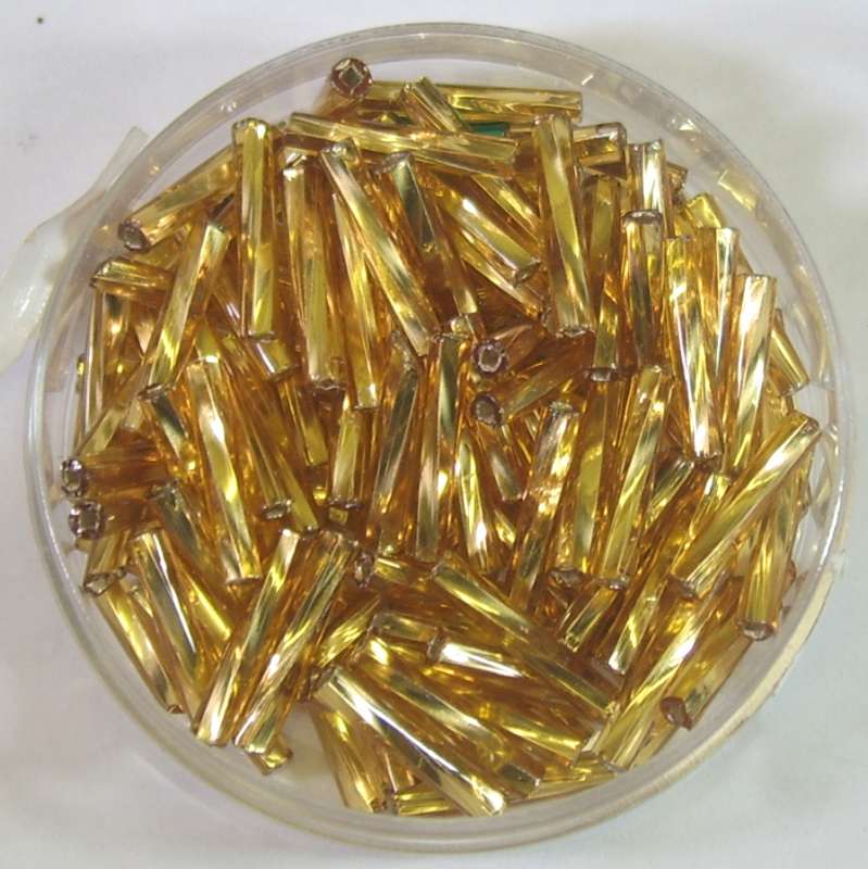 Glasstifte twisted 12mm gold
