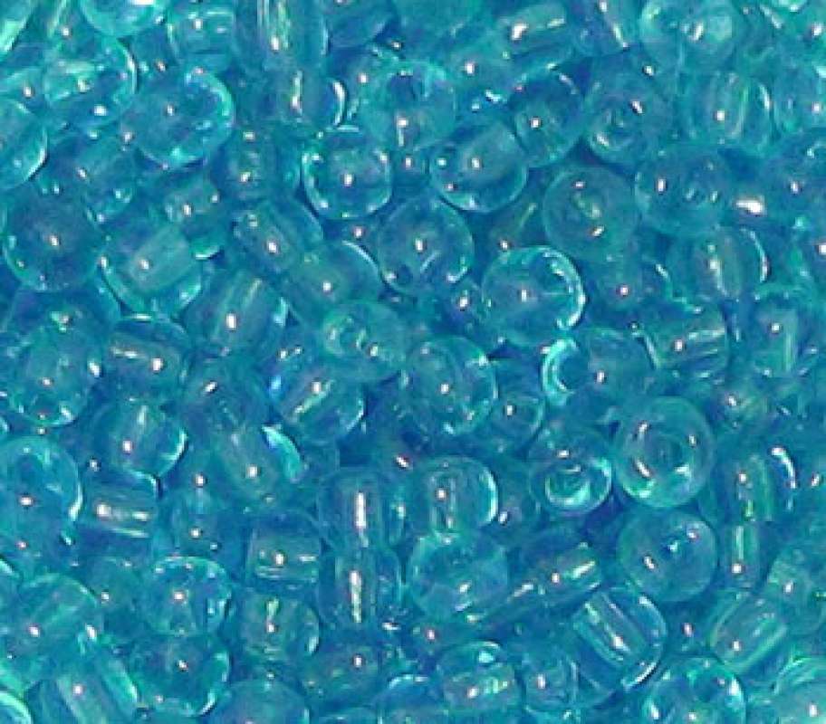 Rocailles 2,6mm transparent türkis