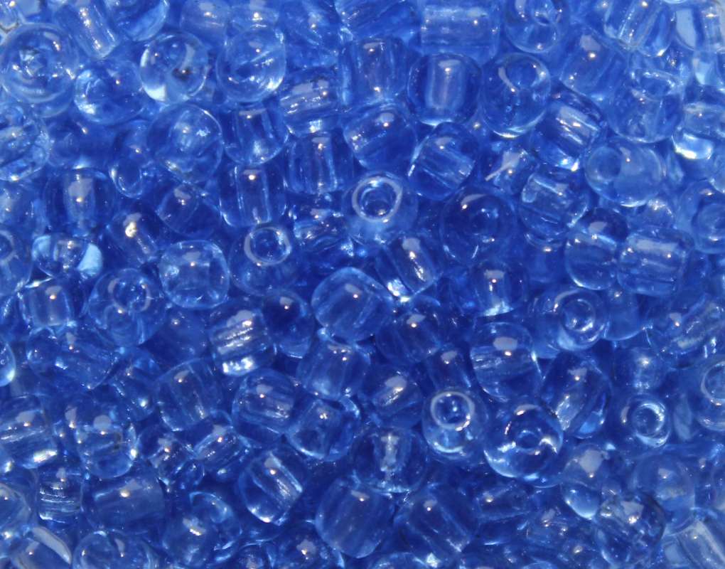 Rocailles 2,6mm transparent hellblau