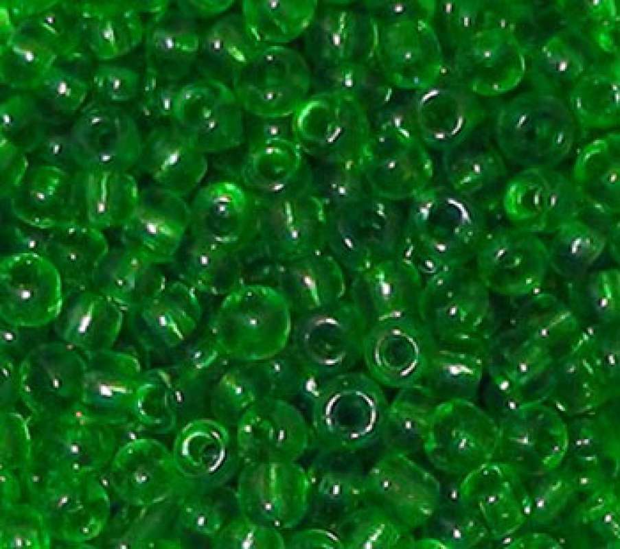 Rocailles 2,6mm transparent grün