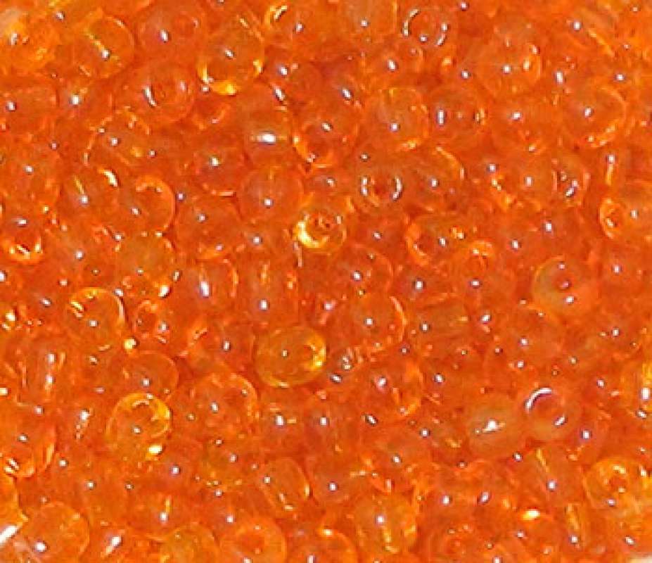 Rocailles 2,6mm transparent orange