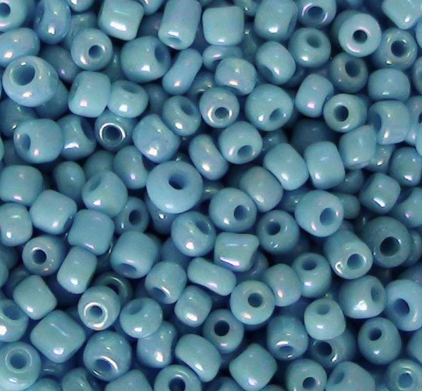 Rocailles 2,6mm opak gelüstert hellblau