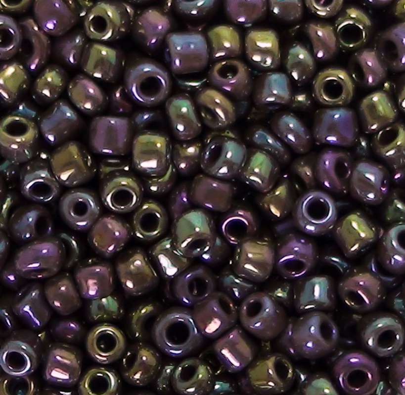 Rocailles 2,6mm opak gelüstert weinrot