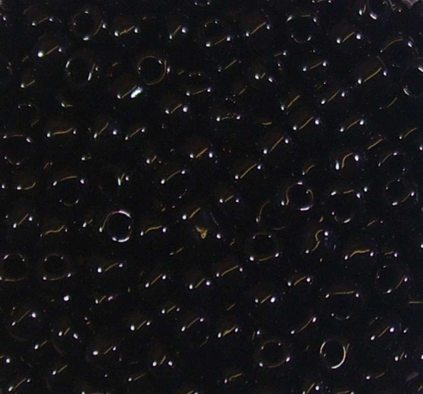 Rocailles 2,6mm opak schwarz