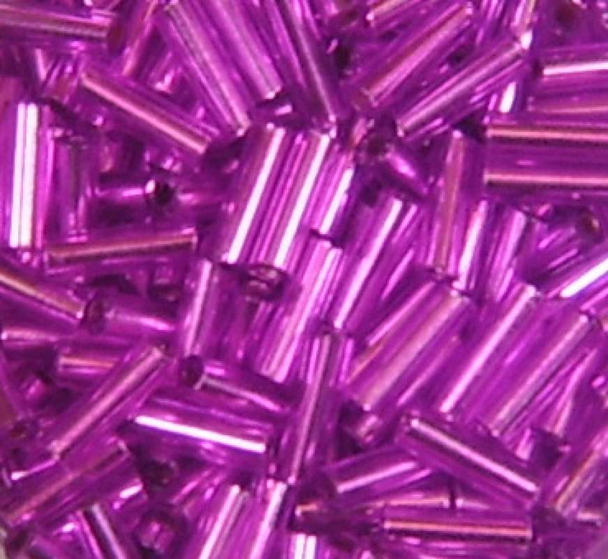 Glasstifte  7mm flieder mit Silbereinzug