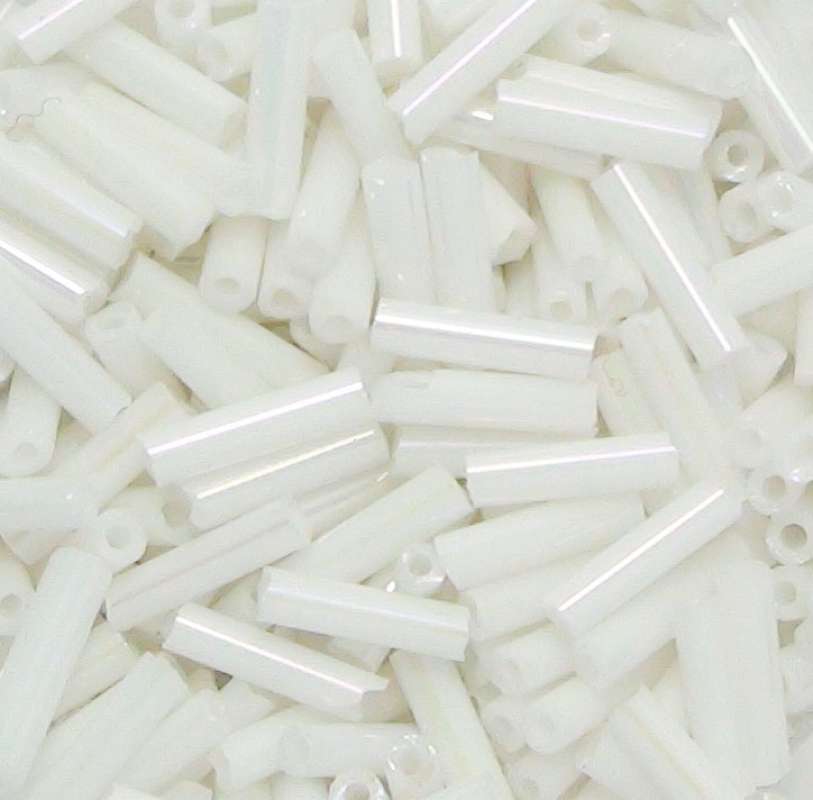 Glasstifte  7mm opak weiß