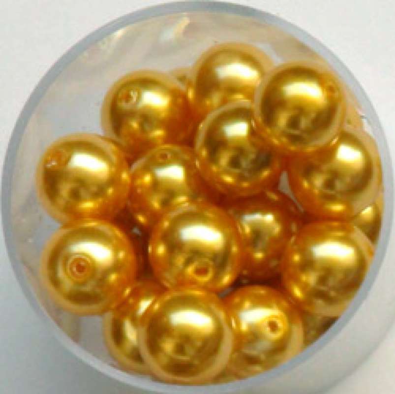 Renaissance Glaswachsperlen 10mm sonnengelb Wachsperlen Perlen Schmuckperlen