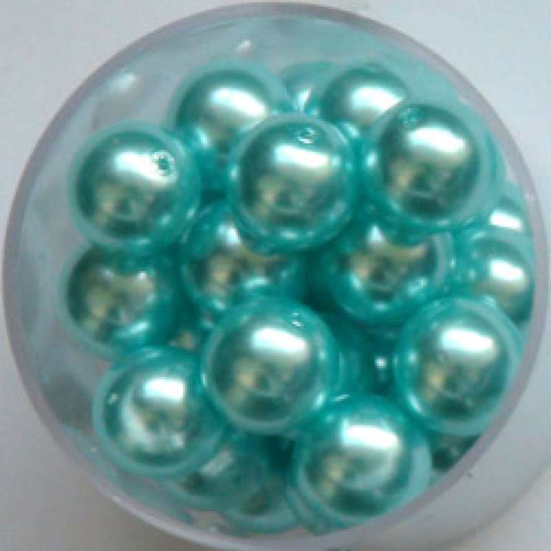 Renaissance Glaswachsperlen 10mm türkis Wachsperlen Perlen Schmuckperlen