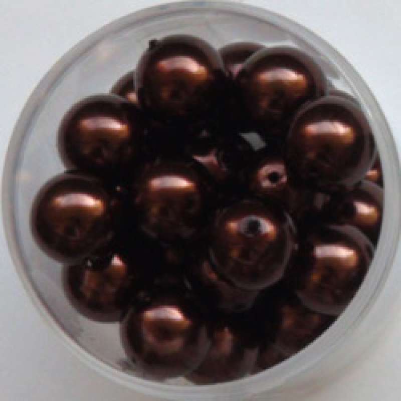 Renaissance Glaswachsperlen 10mm nougat Wachsperlen Perlen Schmuckperlen