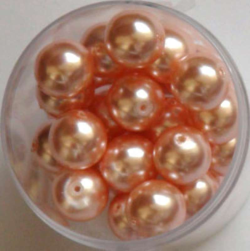 Renaissance Glaswachsperlen 12mm muschelrosa Wachsperlen Perlen Schmuckperlen