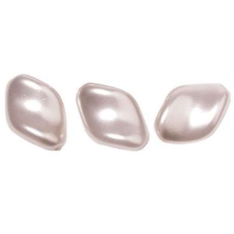 Renaissance-Chips 19x13mm muschelrosa Wachsperlen Perlen Schmuckperlen