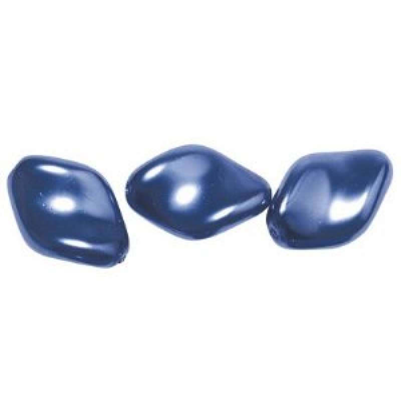 Renaissance-Chips 19x13mm azurblau Wachsperlen Perlen Schmuckperlen