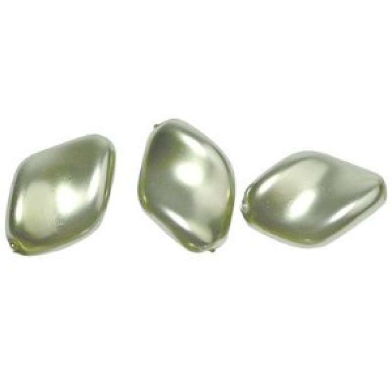 Renaissance-Chips 19x13mm jade Wachsperlen Perlen Schmuckperlen