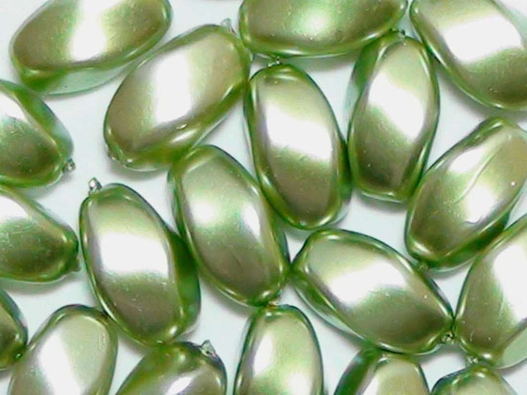 Renaissance-Olive 9x6mm jade Wachsperlen Perlen Schmuckperlen