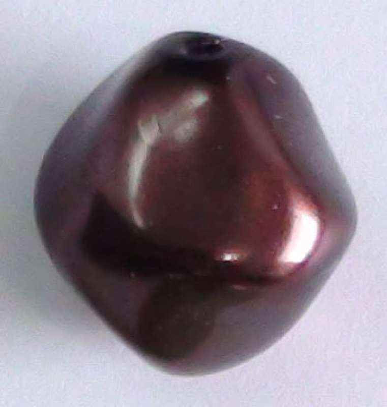 Renaissance-Perle 17mm nougat Wachsperlen Perlen Schmuckperlen